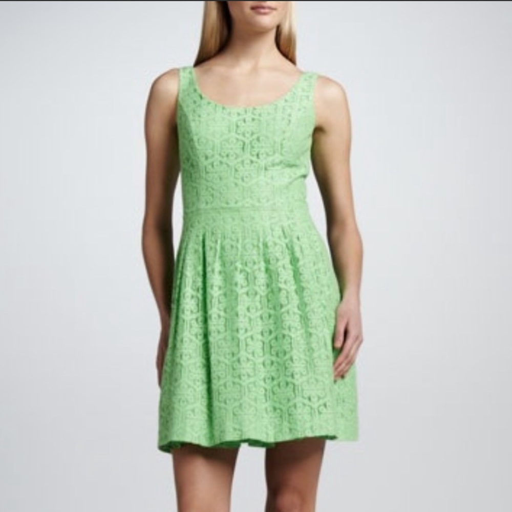 Lilly Pulitzer Posey Daisy Lane green lace dress 2 - Picture 11 of 11